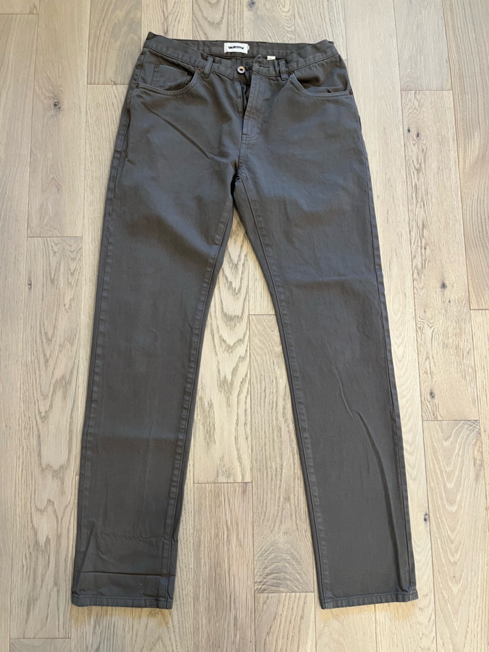 Taylor Stitch Slim Five-Pocket Pant — 31x32 — Dark Olive — 100% Cotton